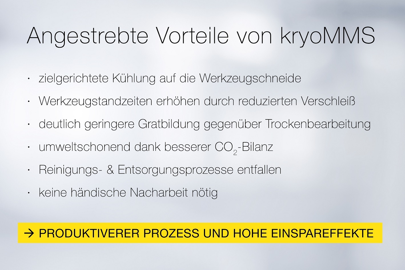 Die Vorteile kryogener MMS-Kühlung