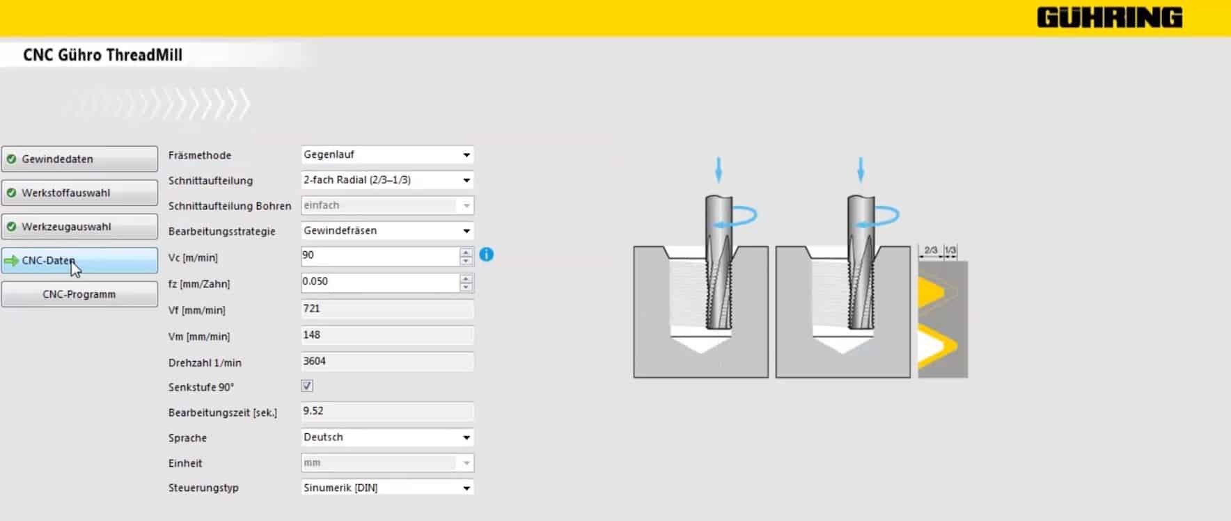 Schritt 4: CNC-Daten in der Software erfassen